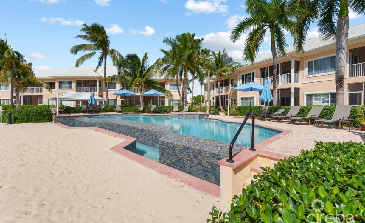 infinity pool on beach