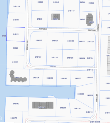 CANAL DUPLEX LOT  ( .2984 ACRE)