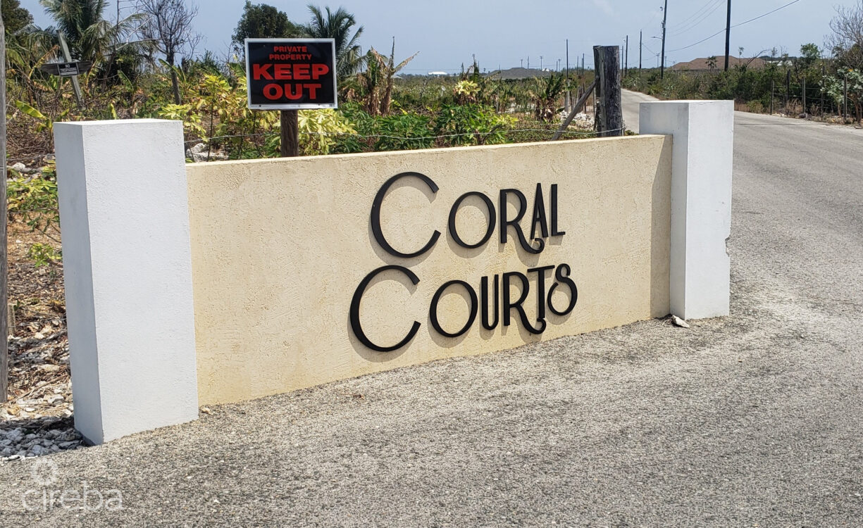 CORAL COURTS SUBDIVISION - FARM ROAD EAST END