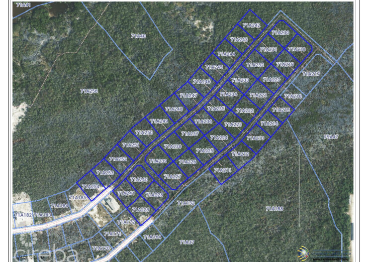 CORAL COURTS SUBDIVISION - FARM ROAD EAST END