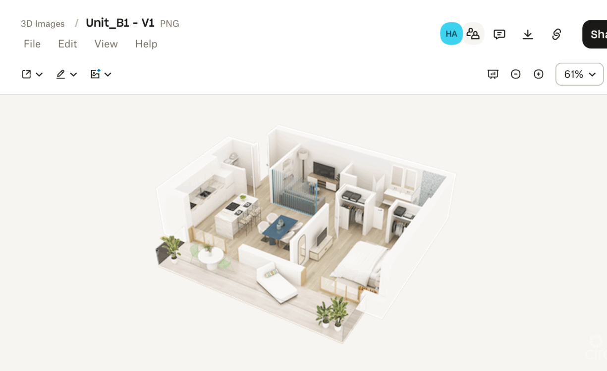 TOP FLOOR LARGE ONE BEDROOM PLUS DEN